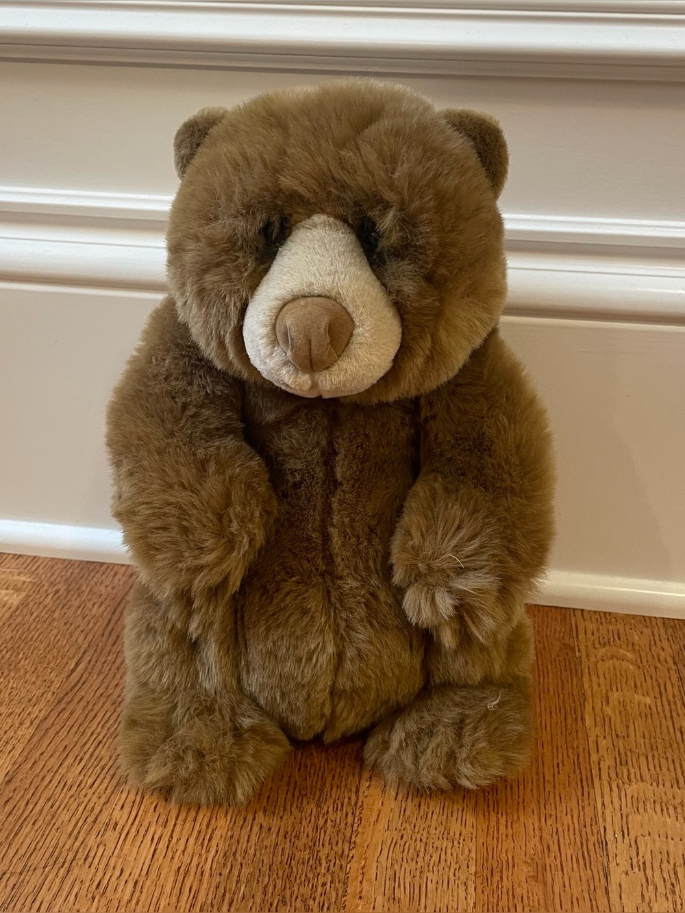 Vtg 1990s Lou Rankin Plush Jasper Grizzly Bear Stuffed Animal 14” Dakin Applause